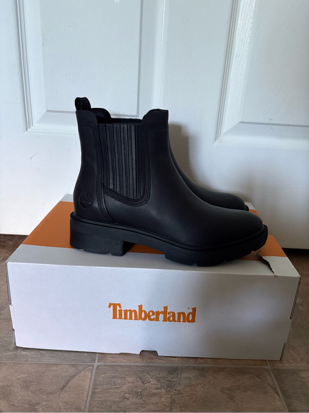 Timberland Black Leather Chelsea Boots